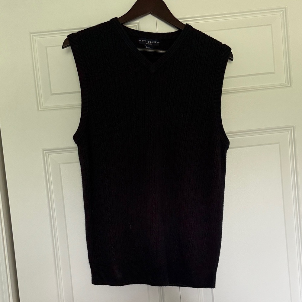 Elegant Blue V-Neck Sweater Vest
